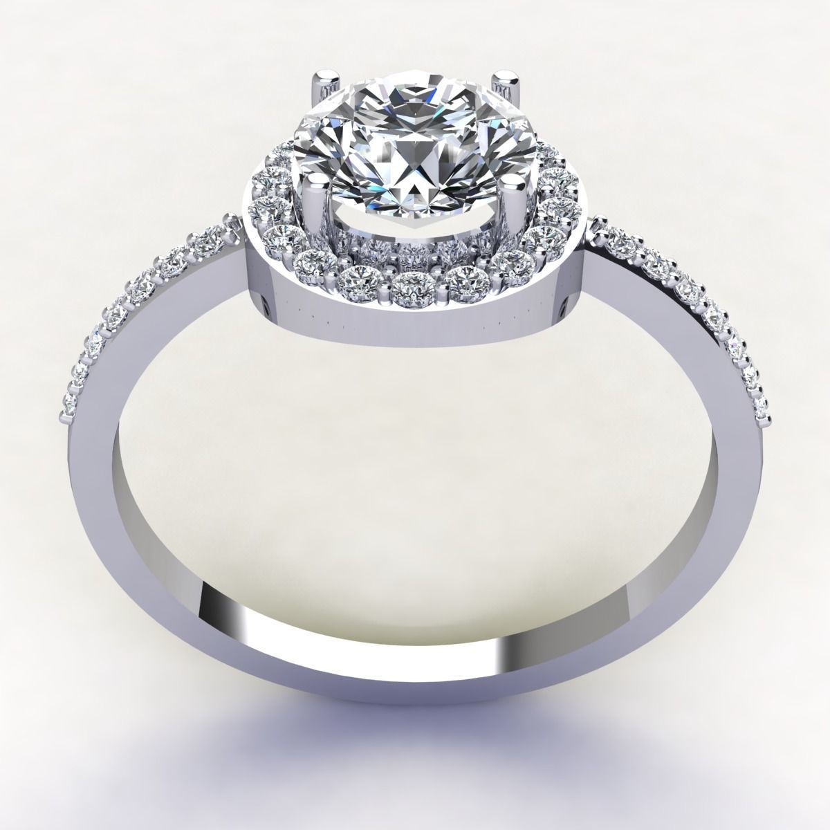 Halo Woman Ring 3D print model_9