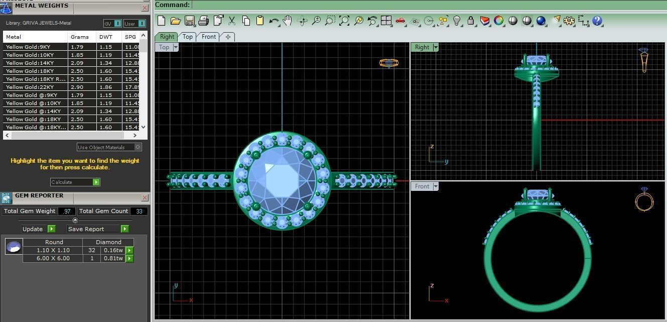 Halo Woman Ring 3D print model_2