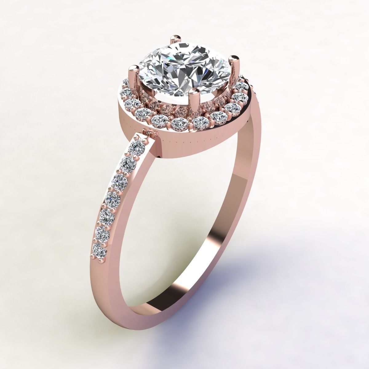 Halo Woman Ring 3D print model_6