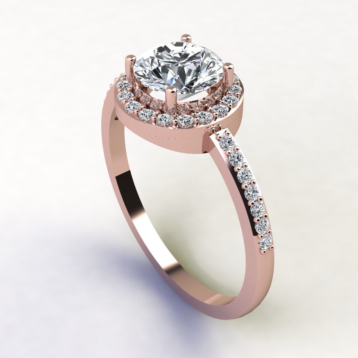 Halo Woman Ring 3D print model_4