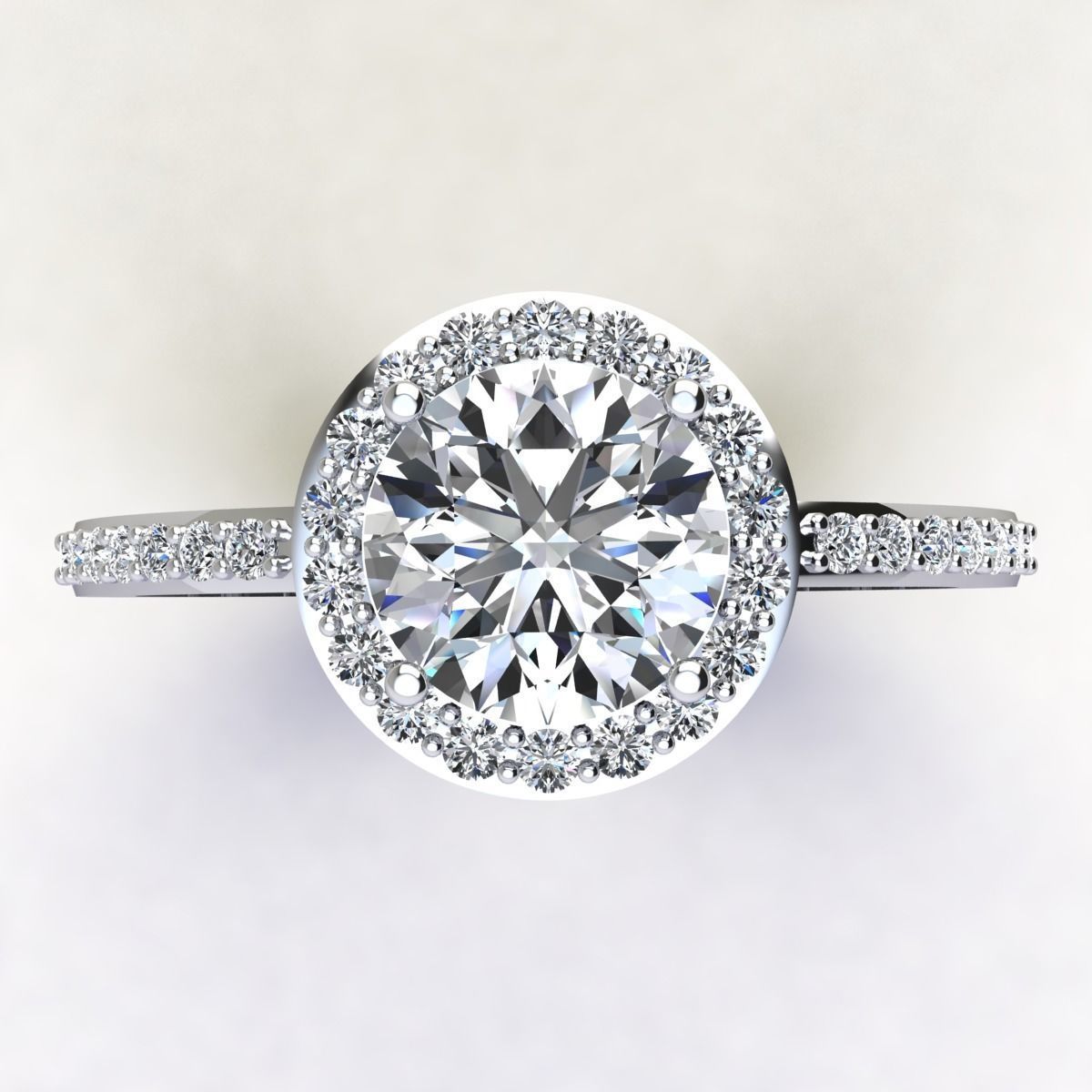 Halo Woman Ring 3D print model_12