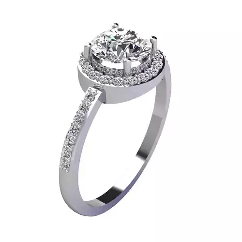Halo Woman Ring 3D print model