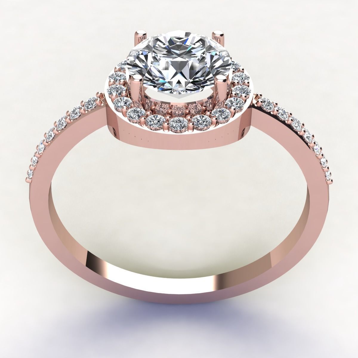 Halo Woman Ring 3D print model_8