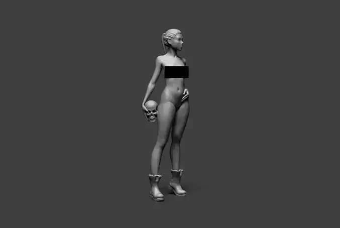Low Poly Woman 14 3D print model
