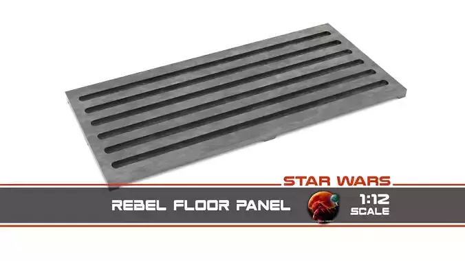 Star Wars Rebel Floor Panel 1-12 scale Blackseries  Free 3D print model