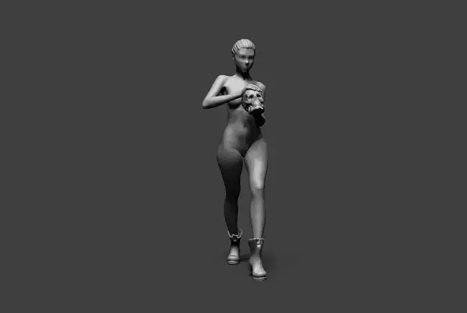 Low Poly Woman 16 3D print model