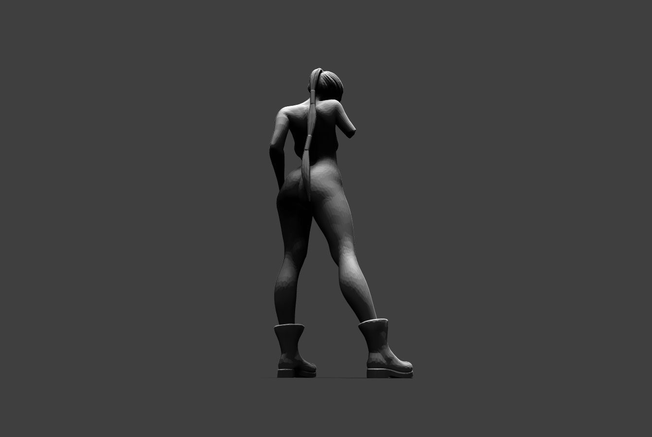 Low Poly Woman 17 3D print model_16