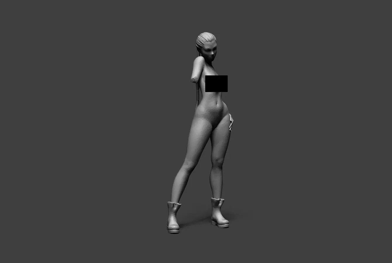 Low Poly Woman 17 3D print model_0