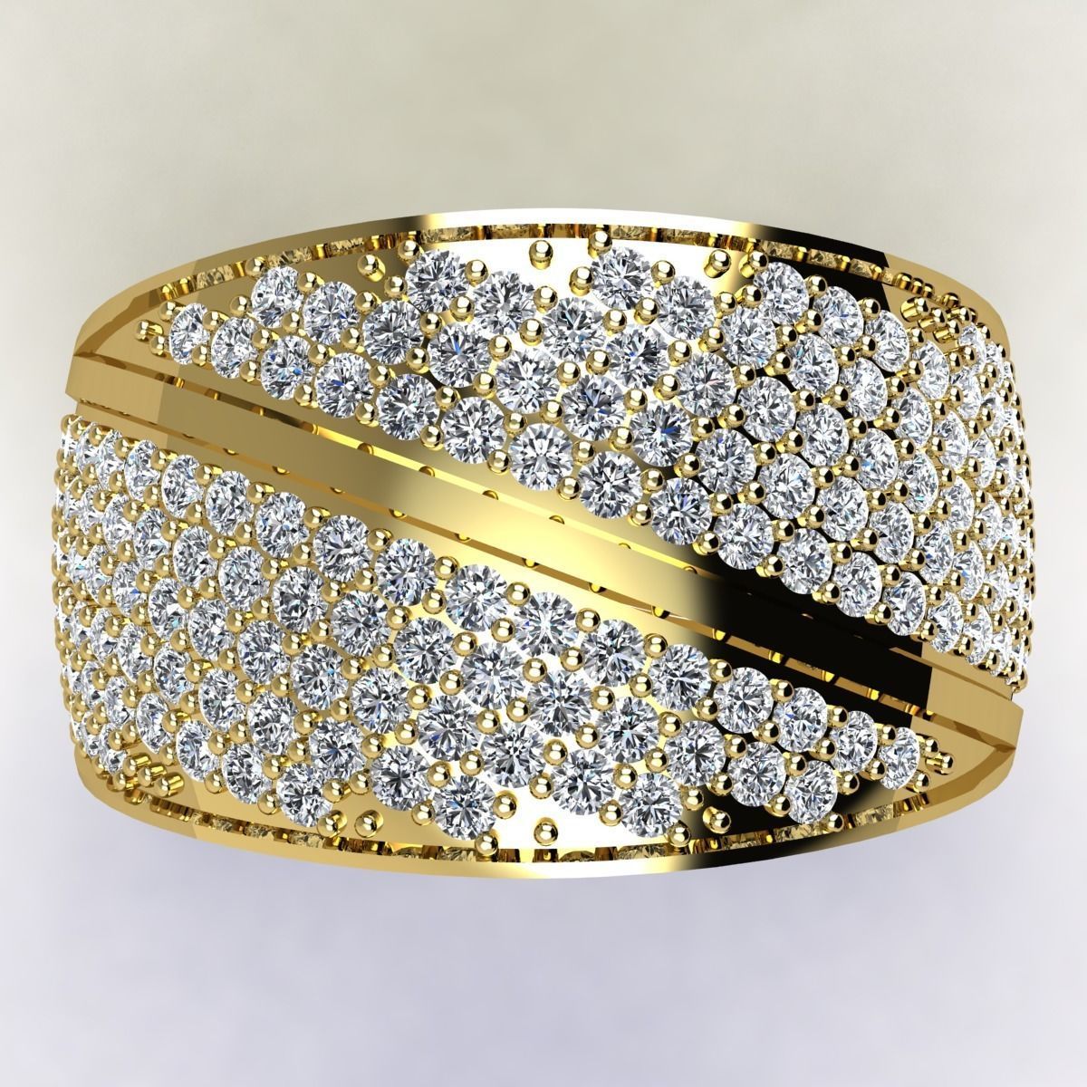 New Fancy Mans Ring  3D print model_7