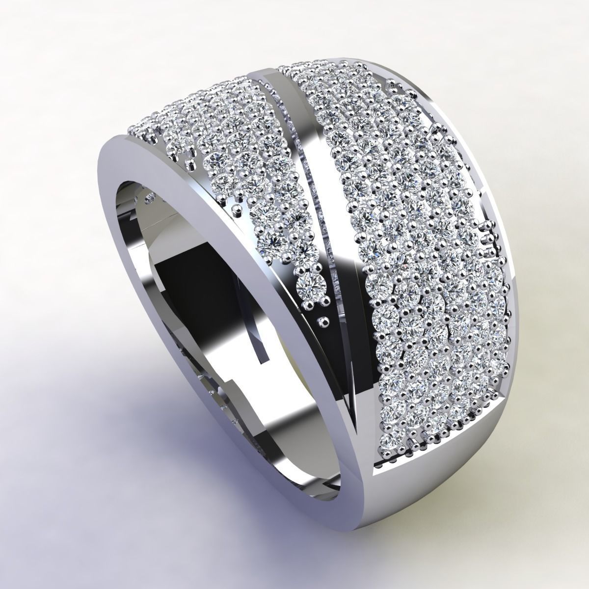 New Fancy Mans Ring  3D print model_12