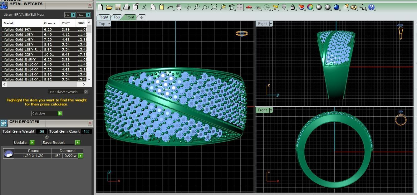 New Fancy Mans Ring  3D print model_3