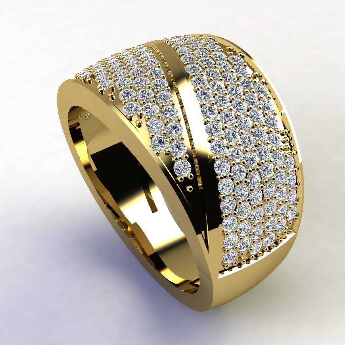 New Fancy Mans Ring  3D print model_10