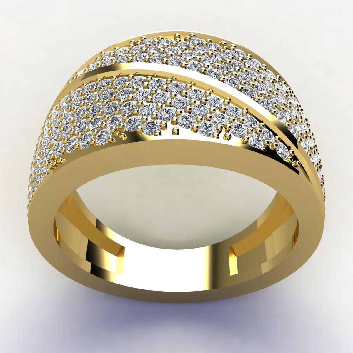 New Fancy Mans Ring  3D print model_4