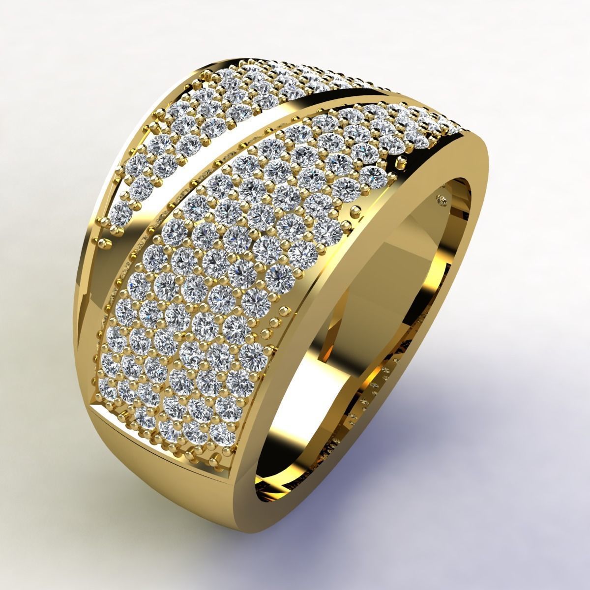 New Fancy Mans Ring  3D print model_1