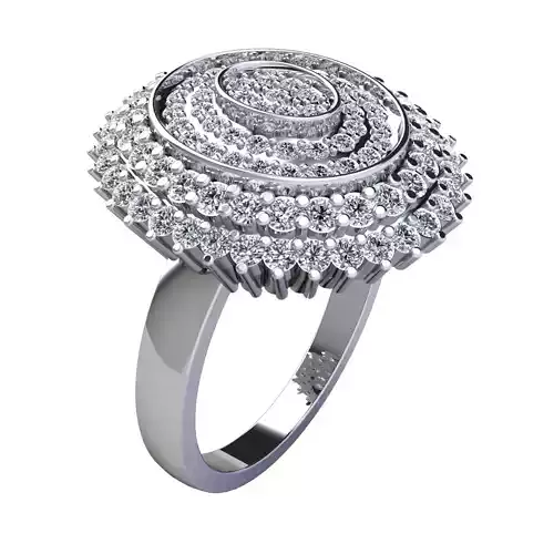 Big Diana Woman Ring  3D print model