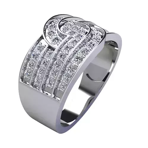 Luxury Woman Ring  3D print model