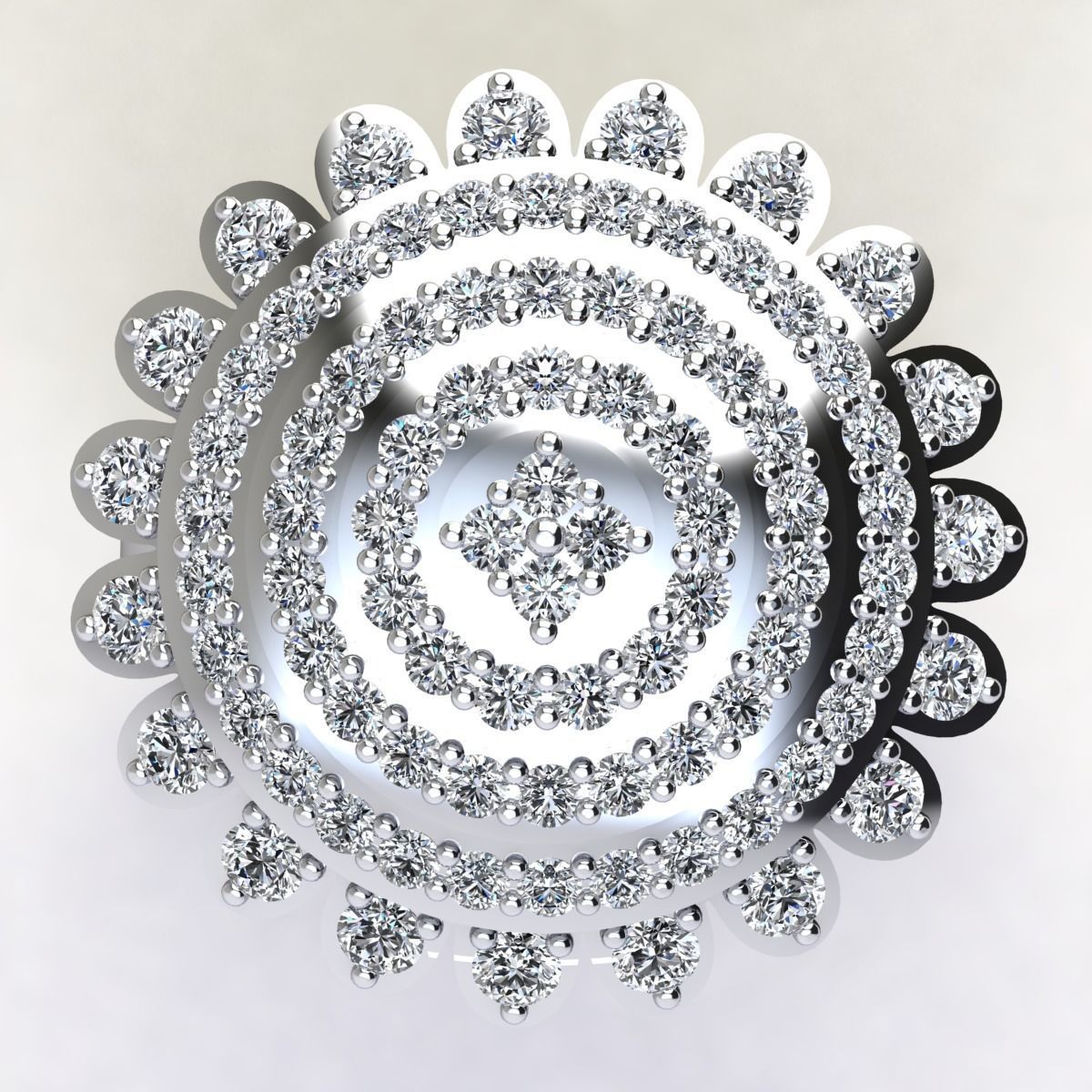 New Big Diana Woman Ring 3D print model_9