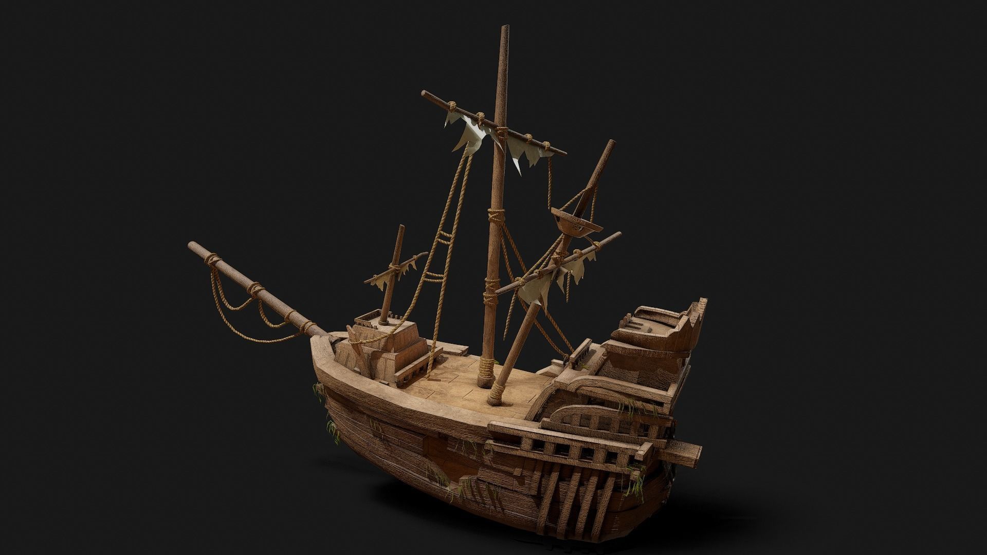 Ship 20k PBR Unreal PKG 1x1 pixel Low-poly 3D model_5
