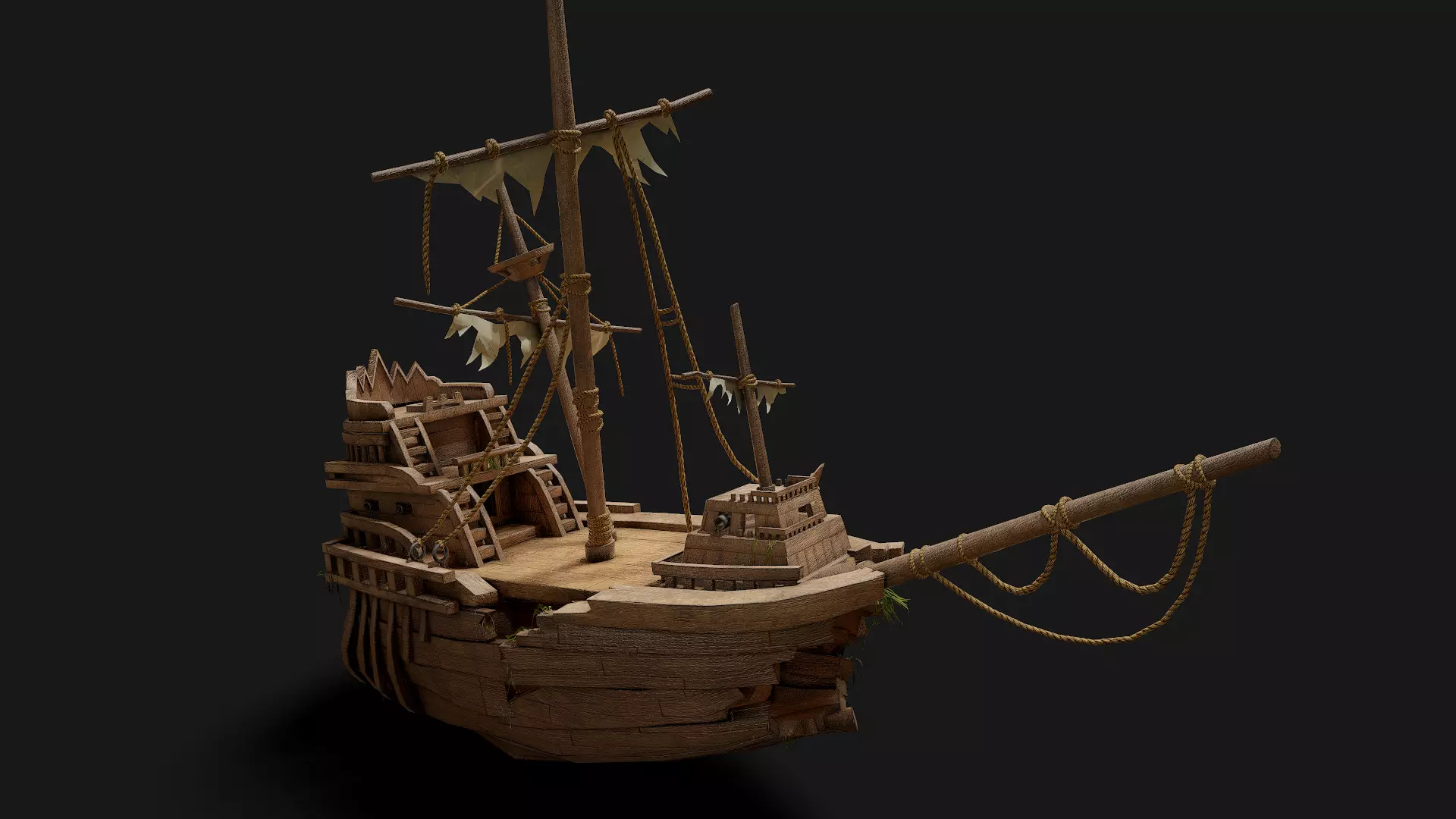 Ship 20k PBR Unreal PKG 1x1 pixel Low-poly 3D model_0