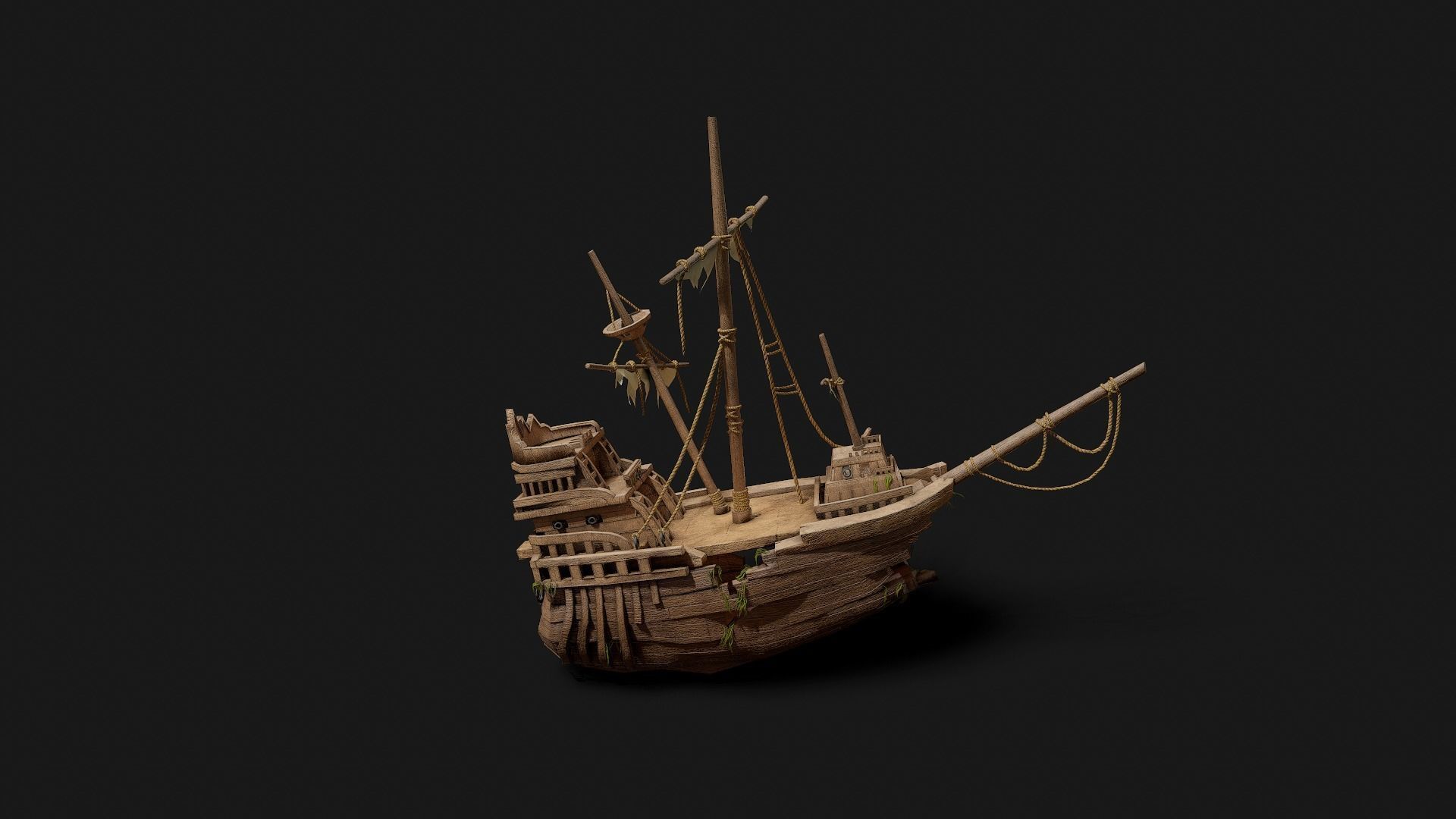 Ship 20k PBR Unreal PKG 1x1 pixel Low-poly 3D model_2