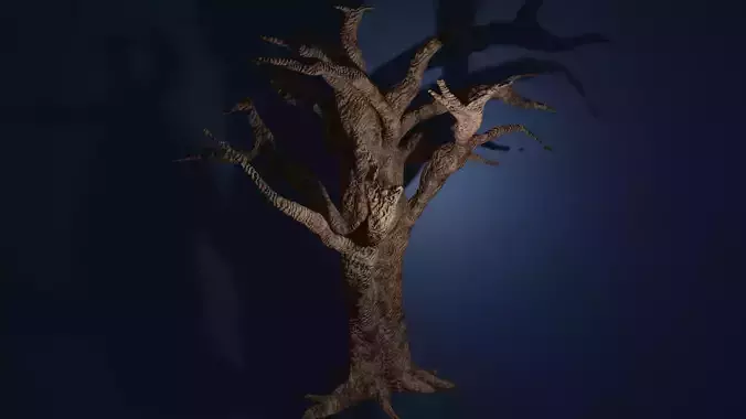 Spooky Winter Tree Bundle 3D model