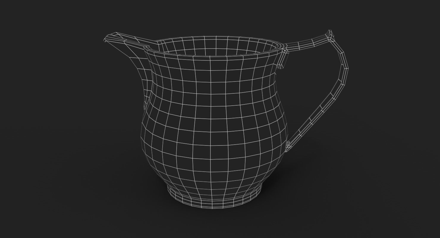 Pewter Jug 3D model_3