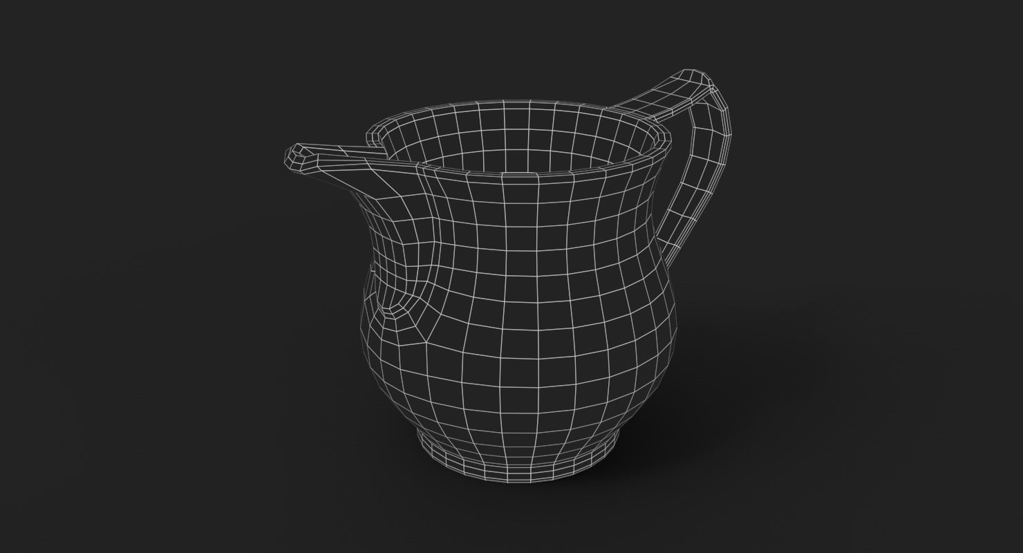 Pewter Jug 3D model_1