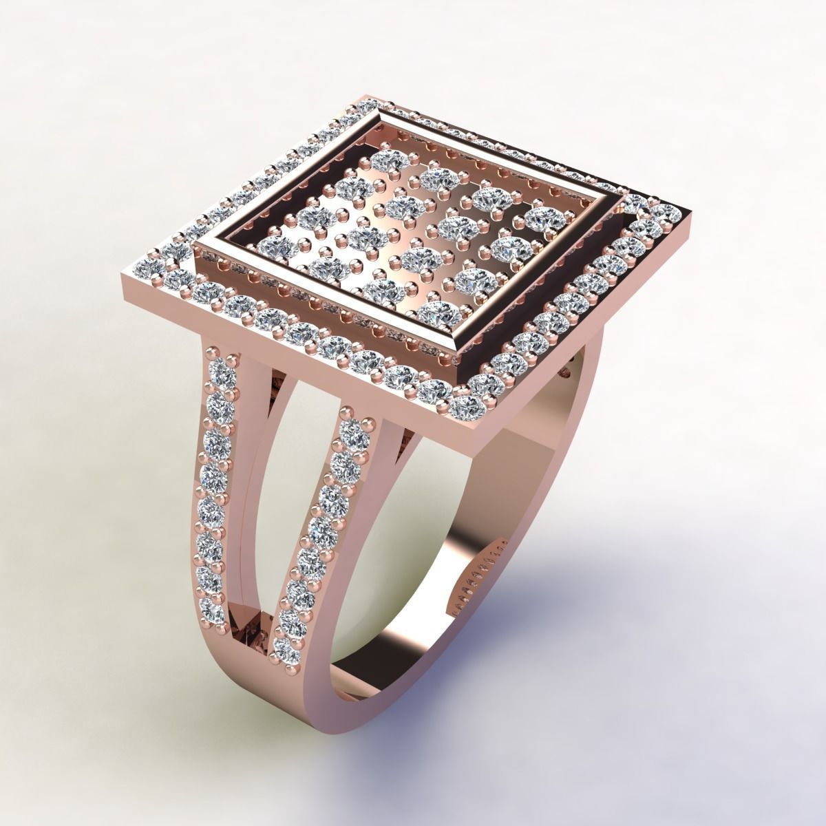 Big Head Mans Ring  3D print model_2