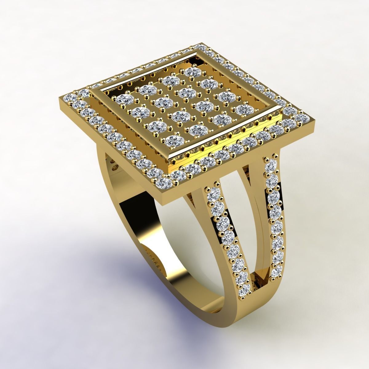 Big Head Mans Ring  3D print model_10