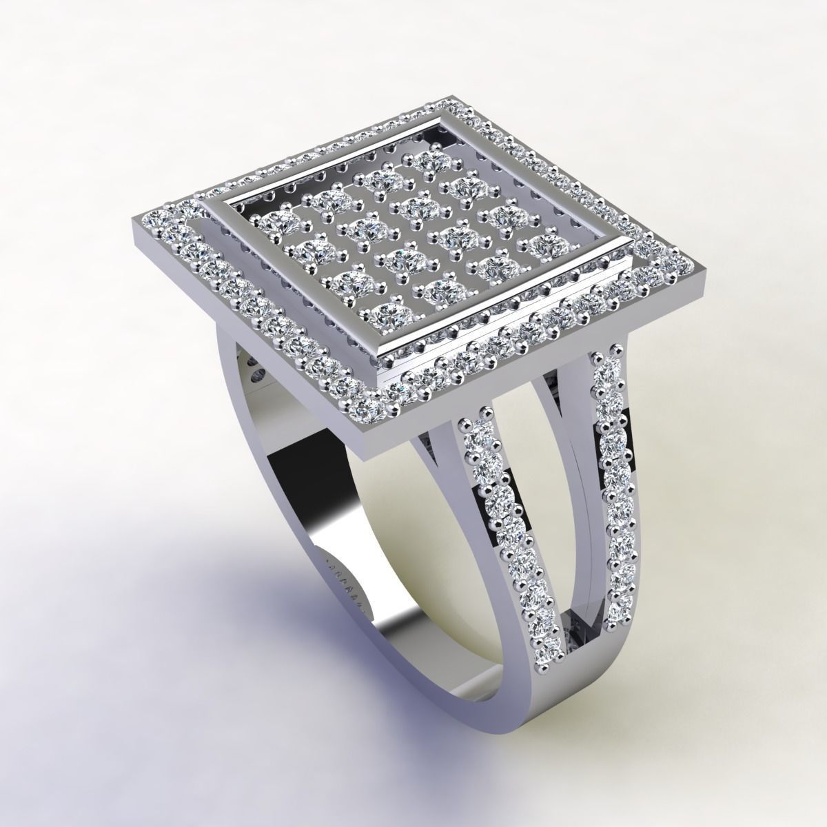 Big Head Mans Ring  3D print model_12