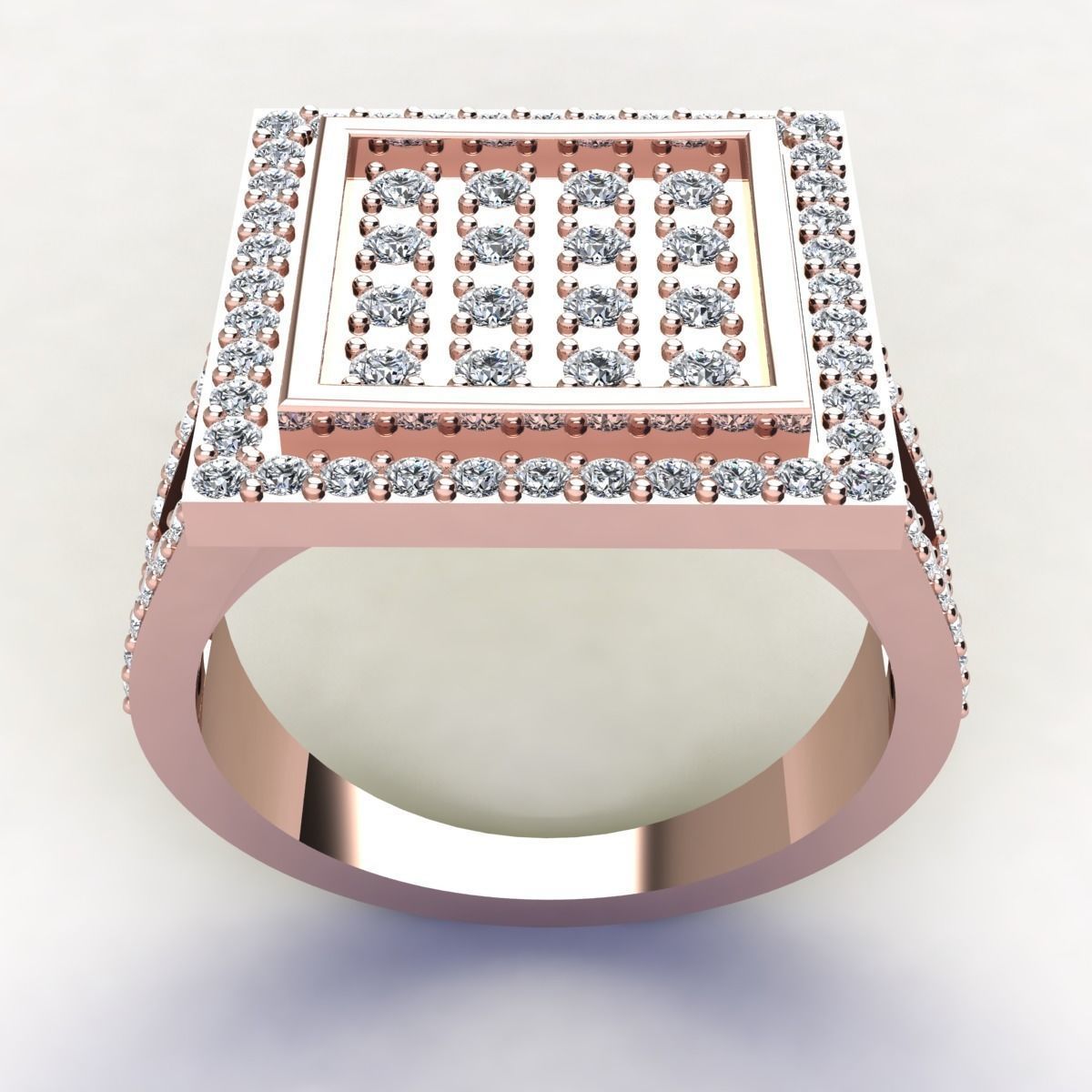 Big Head Mans Ring  3D print model_5