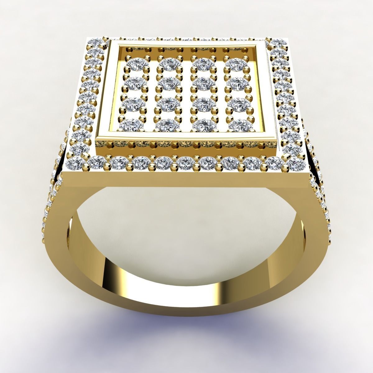 Big Head Mans Ring  3D print model_4