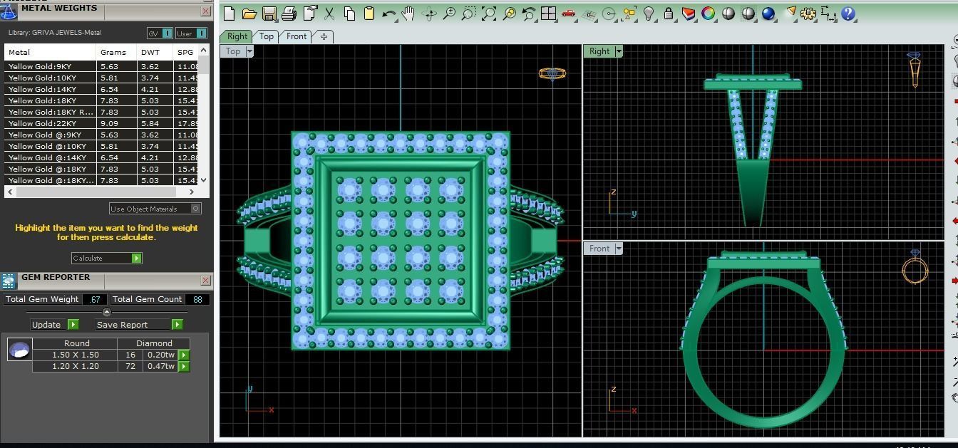 Big Head Mans Ring  3D print model_3