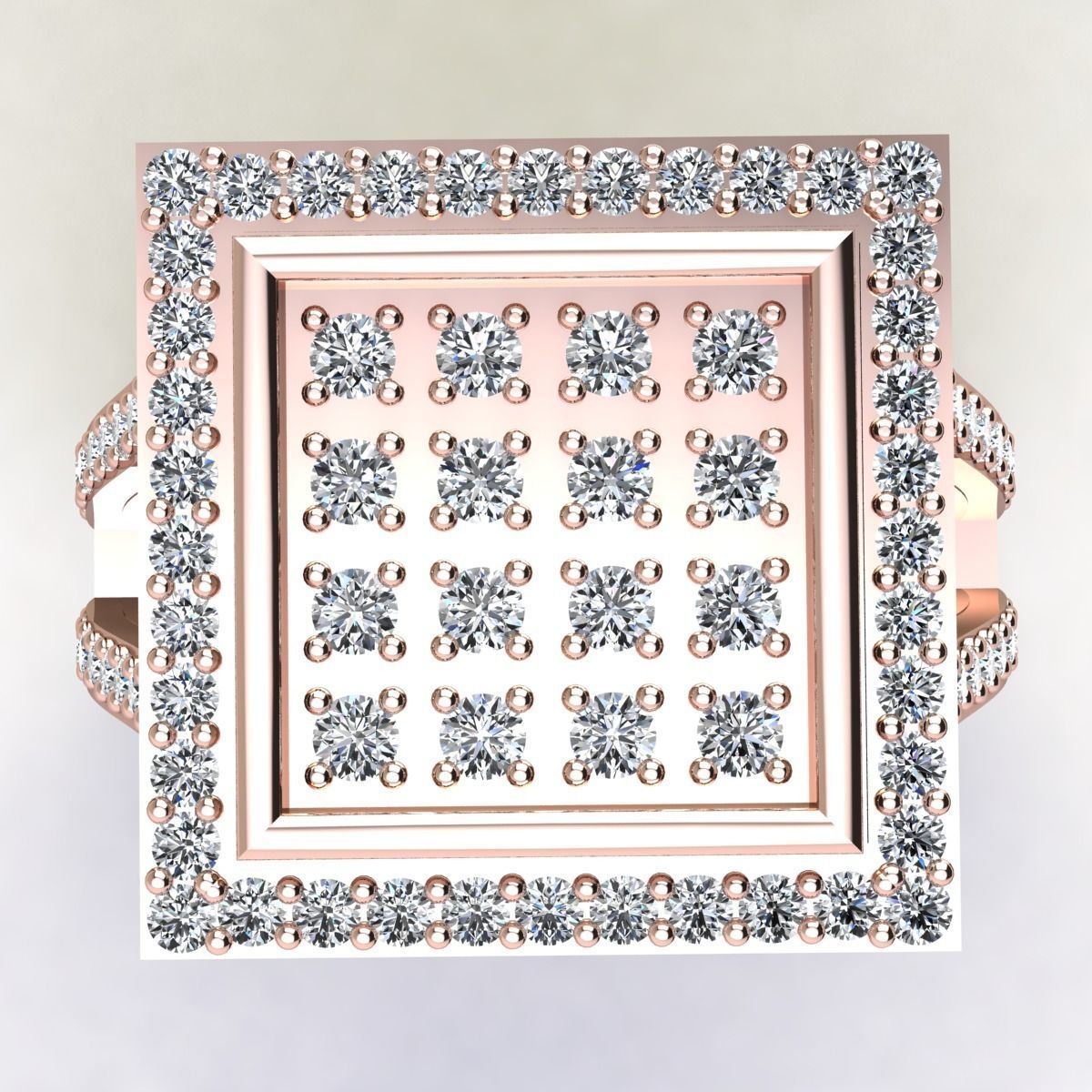 Big Head Mans Ring  3D print model_8