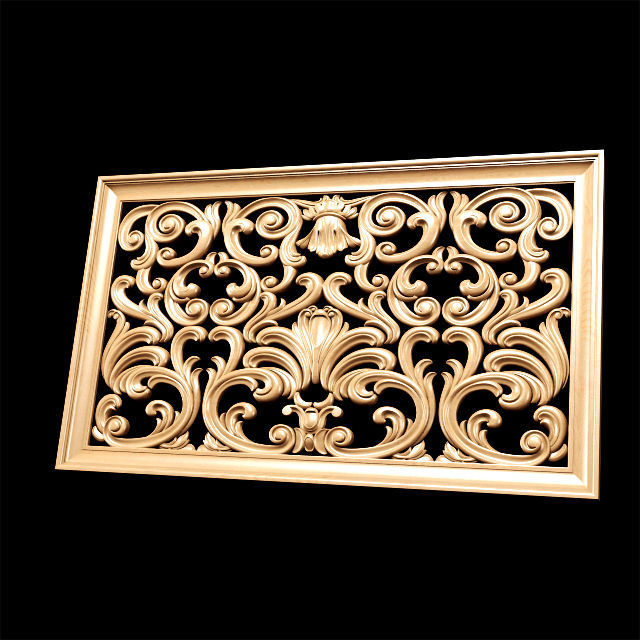 Classical decorative screen 3D model_6