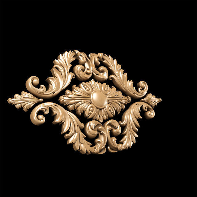 Classical carving 3D model_2