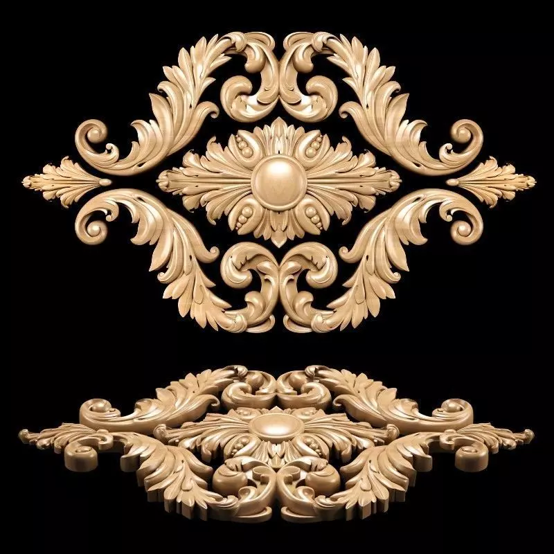 Classical carving 3D model_0