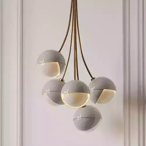 Benedict Bloom Chandelier with Powdercoated by Trella