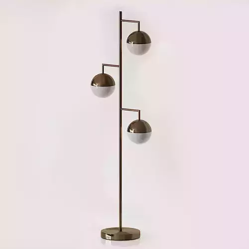ORBS CHAMPAGNE FLOOR LAMP CB2 Exclusive 3D model