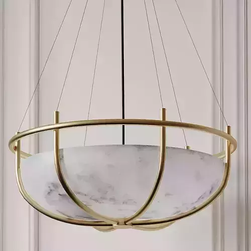 PARACHUTE GLASS DOME CHANDELIER CB2 Exclusive 3D model