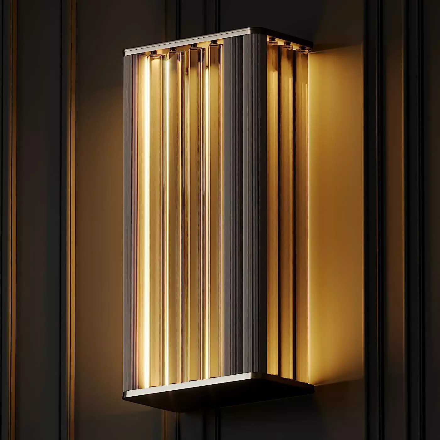 VeniceM Numa Wall Sconce in Brass and Glass by Massimo Tonetto 3D model_0