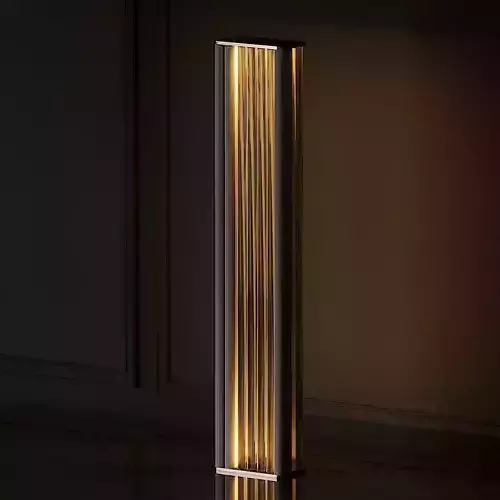 VeniceM Numa Floor Light in Brass and Glass by Massimo Tonetto