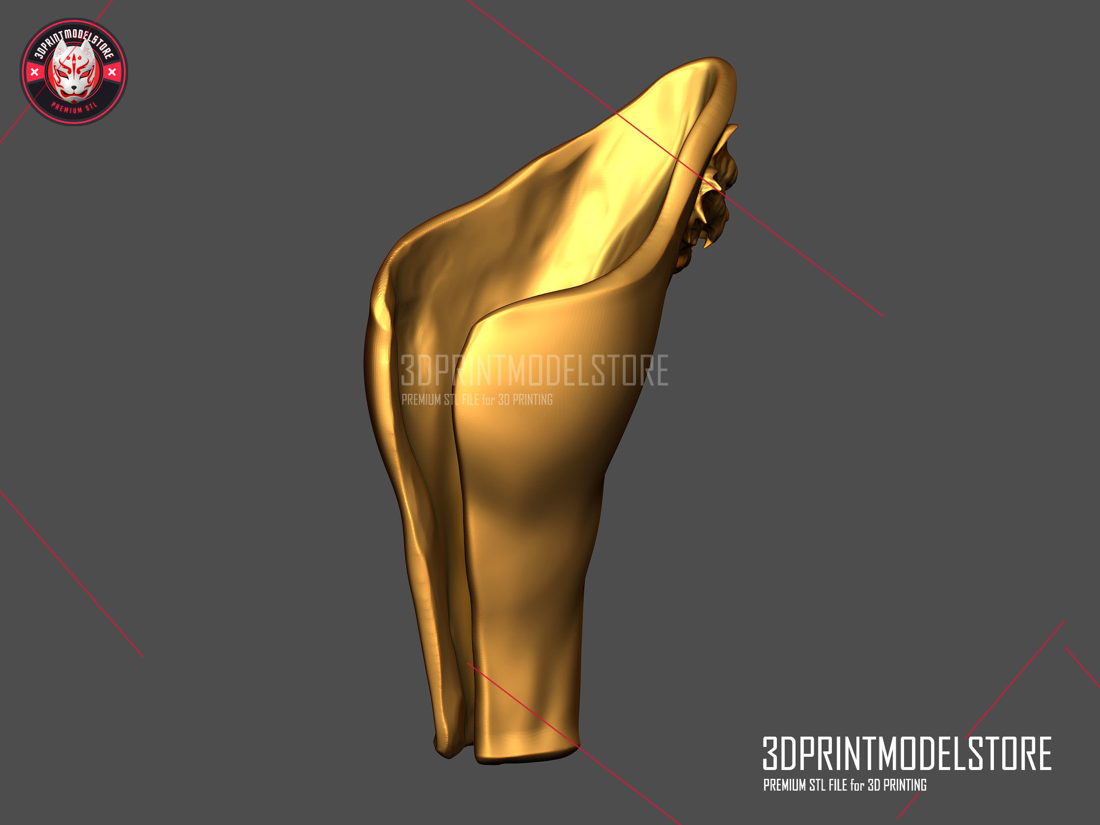 Tiger Roman Muscle Armor Leg Larp Armor Cosplay Halloween 3D print model_4
