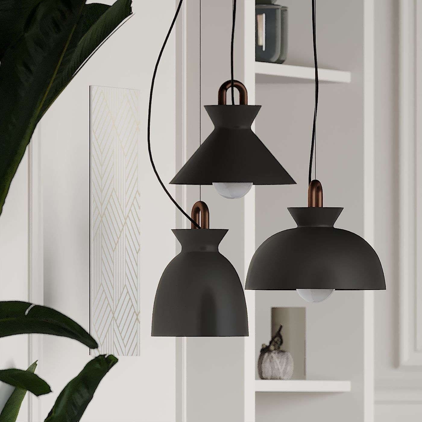 Colombo Modern Pendant Light by Tudo and Co 3D model_3
