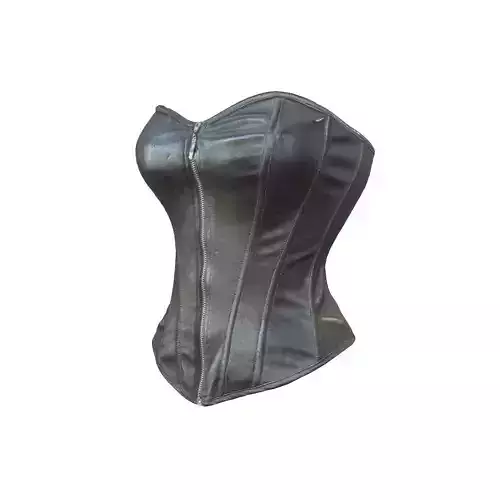 Simple leather corset Low-poly 3D model