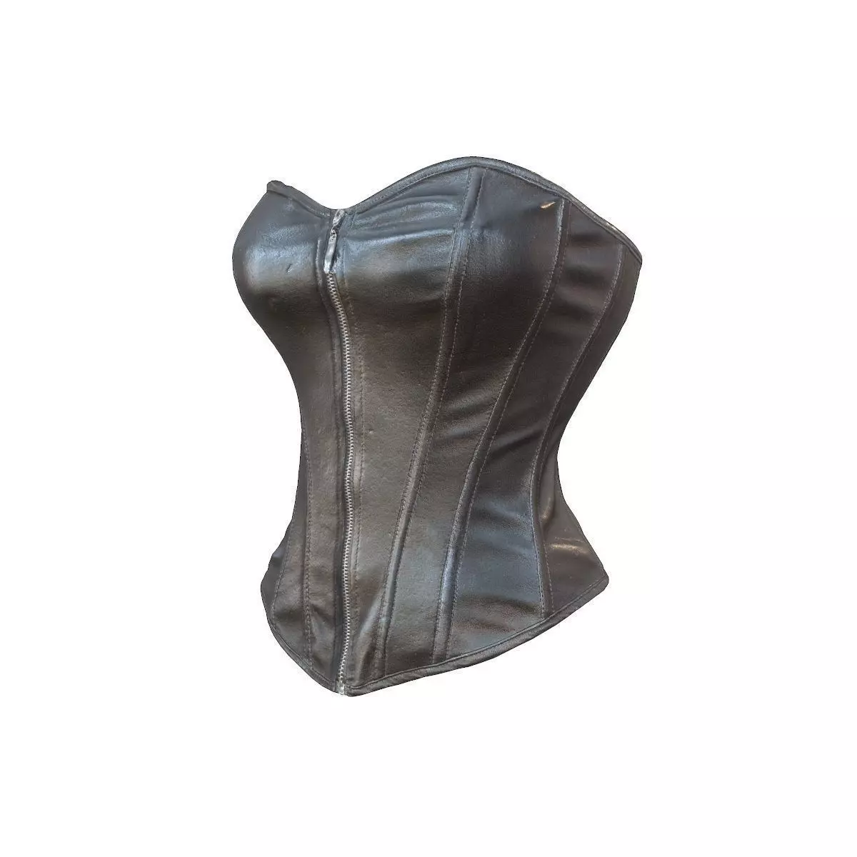 Simple leather corset Low-poly 3D model_0