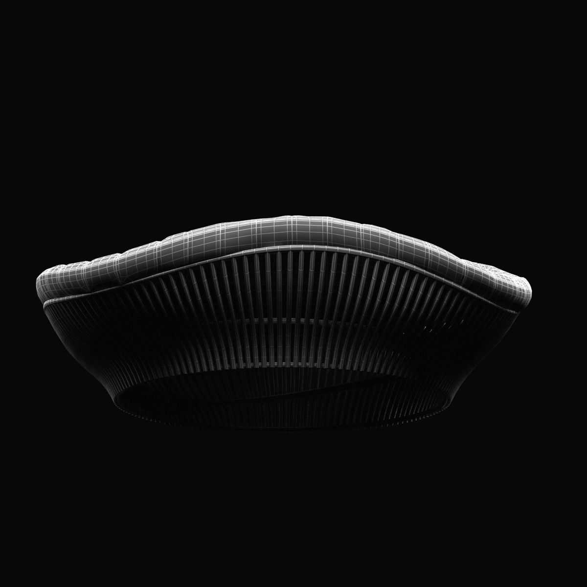 Corner 43 Decor Truffle Round Daybed 3D model_6