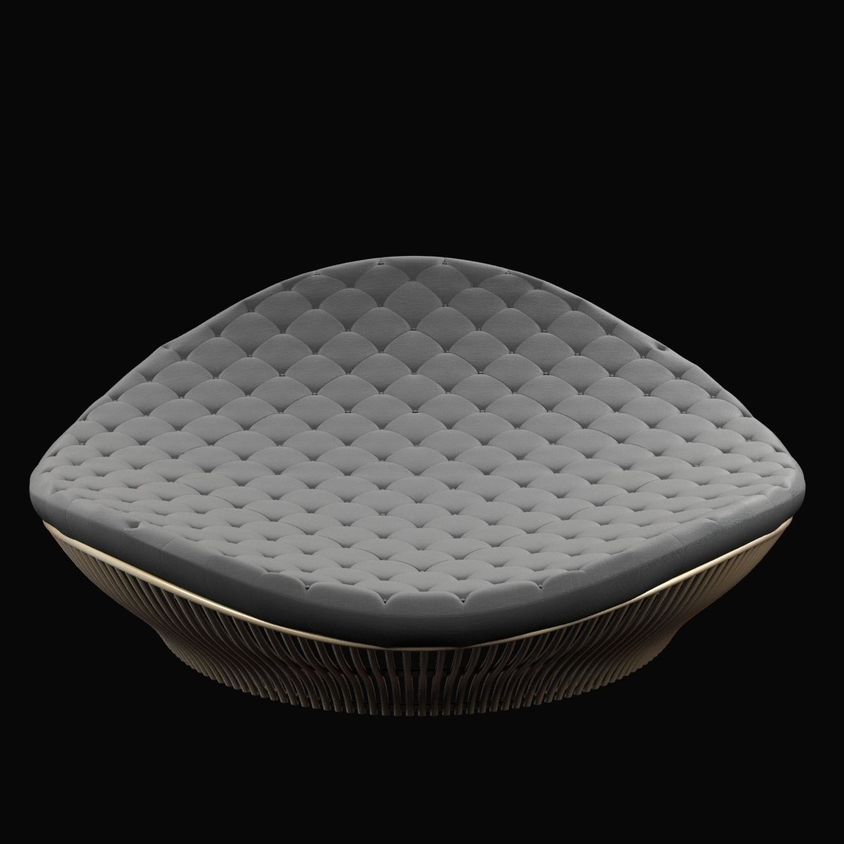 Corner 43 Decor Truffle Round Daybed 3D model_2