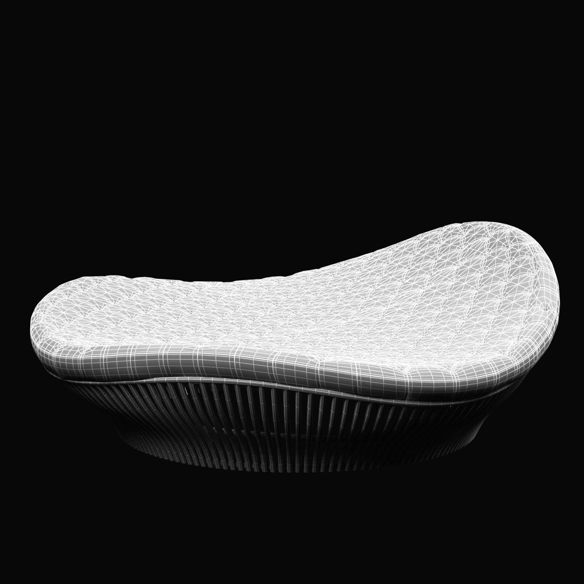 Corner 43 Decor Truffle Round Daybed 3D model_8