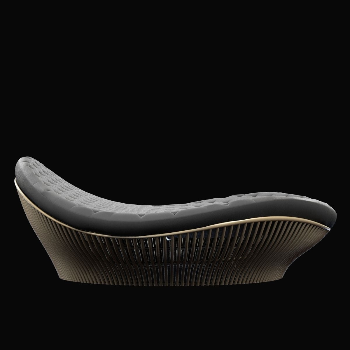 Corner 43 Decor Truffle Round Daybed 3D model_1